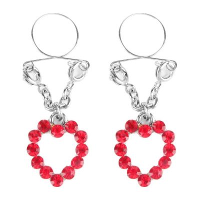 Ruby Hearts Nipple Jewellery