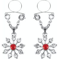 Ruby and Diamond Star Nipple Jewellery