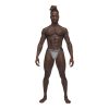 Male Power Sexagon Micro V Thong Grey