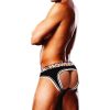 Prowler Oversized Paw Open Back Brief Black