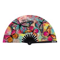 Flutter By Butterfly Blacklight Folding Fan